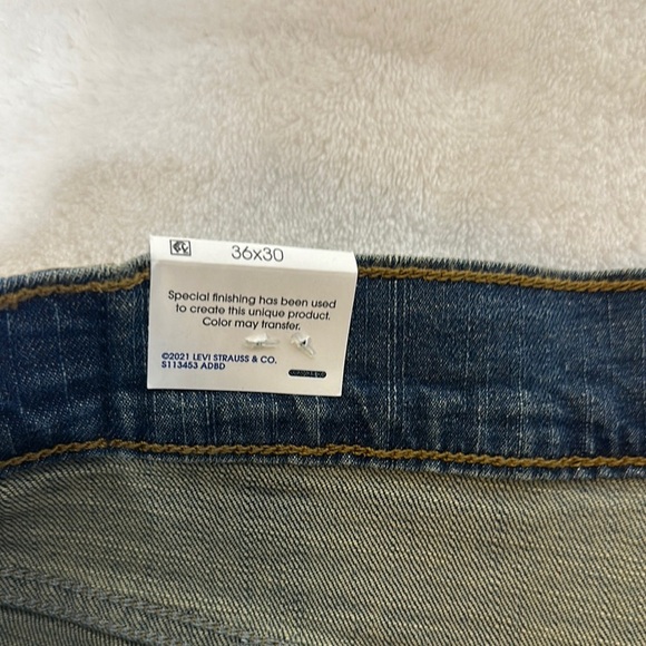 Denizen from Levi's Blue Straight Leg Jeans Classic Style - Picture 5 of 9